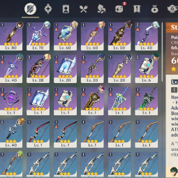 Lv.90 XIAO🔥ZHONGLI⭐TIGHNARI🔥JEAN💜NA💜2 |5 stars*  Weapons💜31 CHARACTERS💜AR. 55💜 1